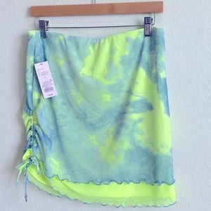Wild Fable Tie Dye swimsuit bottom cover up.  Size L and NWT Yellow & Lavender